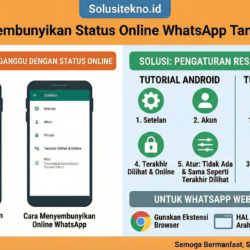 Cara Menyembunyikan Status Online WhatsApp Tanpa Aplikasi