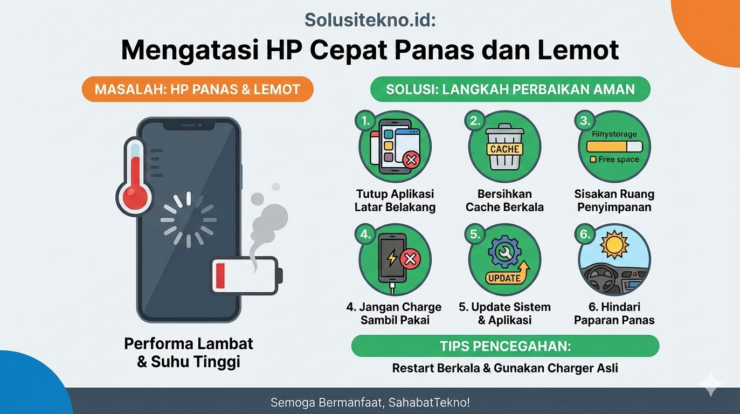 HP Cepat Panas dan Lemot? Ini Penyebab dan Cara Mengatasinya Secara Aman
