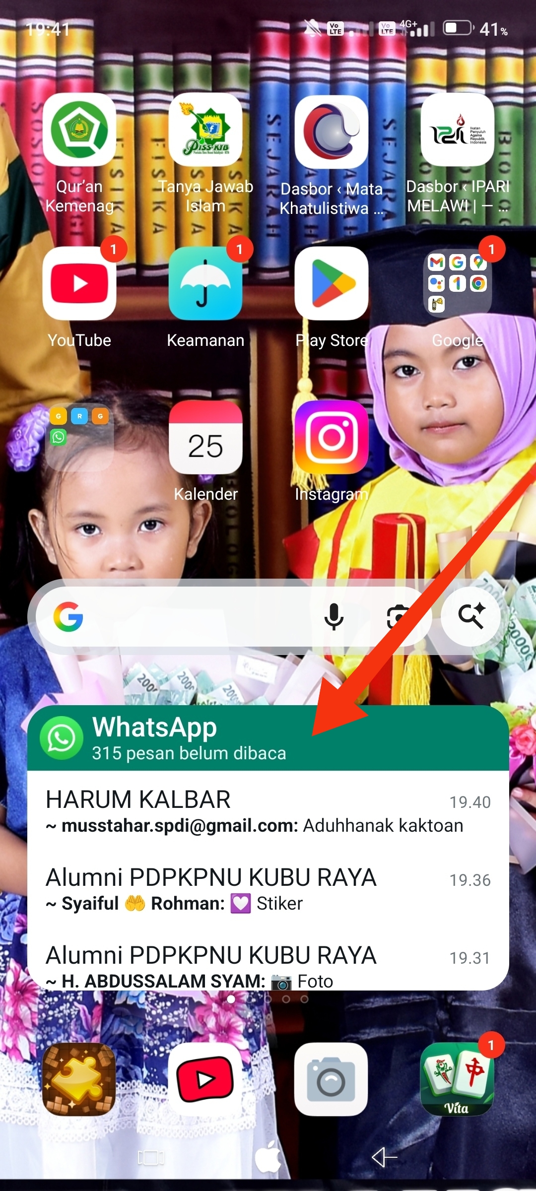 Cara melihat pesan WA tanpa diketahui pakai widget