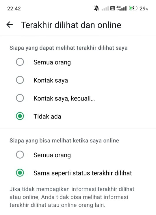 Cara Menyembunyikan Status Online WhatsApp Tanpa Aplikasi di Androi