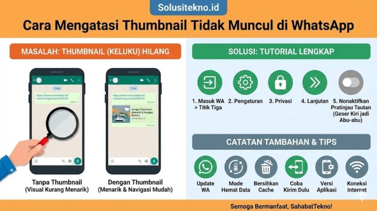 Share Link Tapi Thumbnail Tidak Muncul di WhatsApp? Ternyata Ini Penyebabnya!
