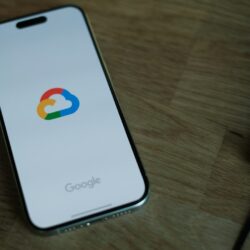 A close up of a cell phone on a table