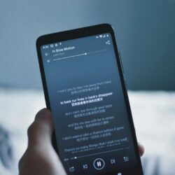 black Android smartphone