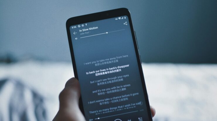 black Android smartphone