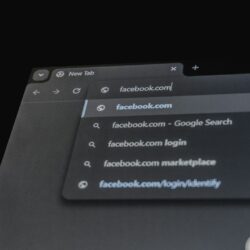 Browser showing facebook.com in the address bar