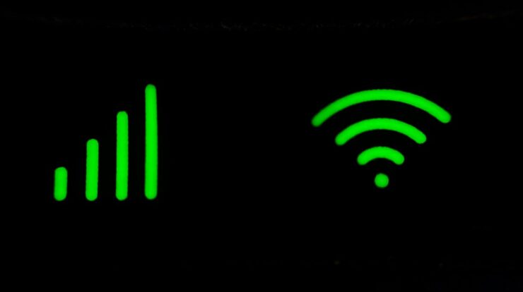 green and black digital device