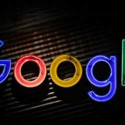 Google logo neon light signage