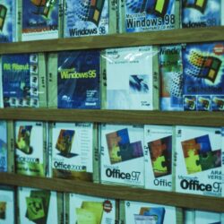 A display of video games in a store