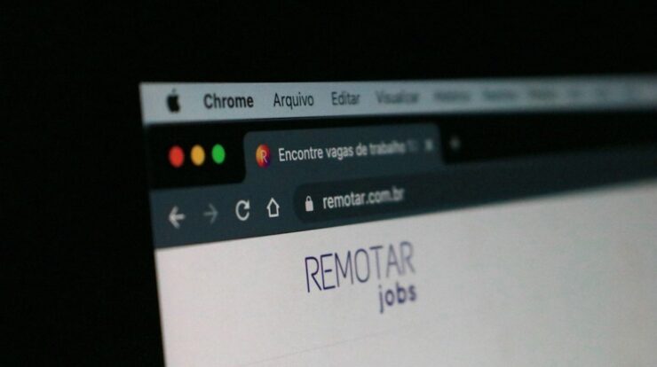 a computer screen with a remote control on it