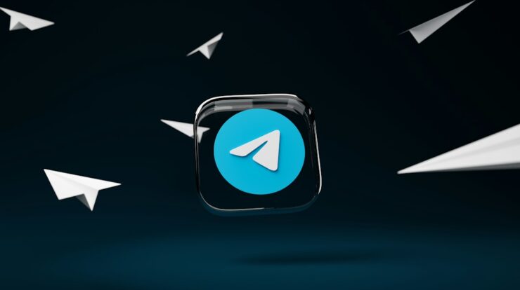 a blue button with a white arrow on it